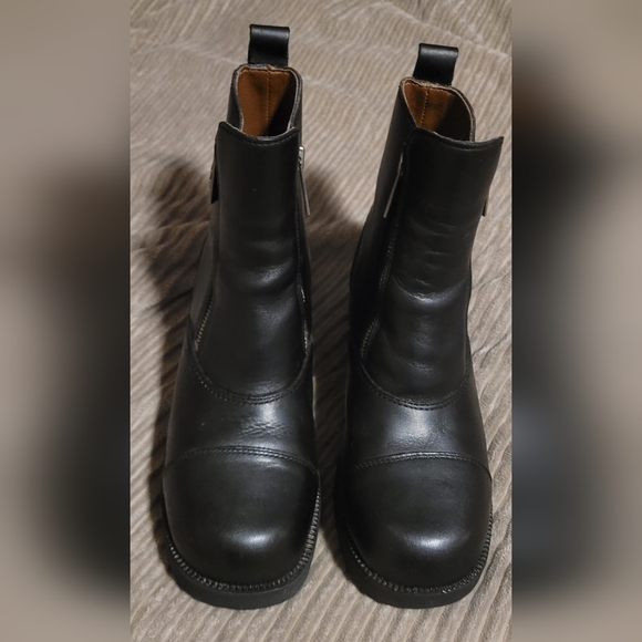 VINTAGE Harley-Davidson Women's "Starter Switch" Moto Boots - Lug Sole 7.5 - Picture 2 of 12